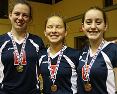 Girls with medals