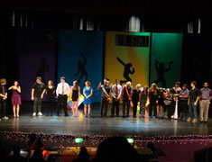 Contestants on stage