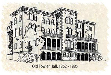 drawing of Old Fowler Hall