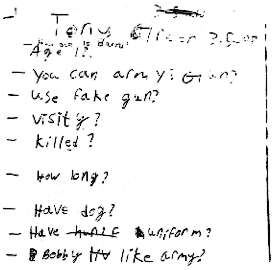 scanned image of questions