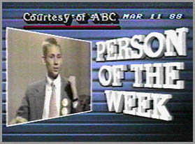 [video still of Greg Hlibok named as ABC News's Person of the Week]
