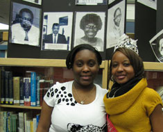 Image: Two ladies in MSSD building