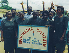 Image: Deaf students in Africa