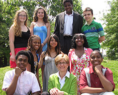Image: Honorees pose with KDES principal Nancy Berrigan (front row center).