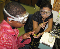 Image: Students discussing data count
