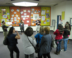 Image: Open House visitors learn about MSSD's transition program.