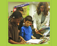 Image: KDES students, teachers, and staff stopped by to check out the new offerings at the KPTA-sponsored Scholastic Book Fair. (Photo: Roberta Mather)