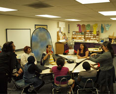 Image: During Lombana's visit many languages were used--Panamanian and American Sign Languages and spoken Spanish and English.