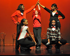 Image: “Work It,” a number choreographed by MSSD student Melanie Hubbard, is performed by MSSD dancers.
