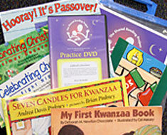 Image: Shared Reading Book Bags for the holidays, a great gift idea. Available in single-title book bags or sets of 10 different holiday titles.