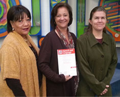 Image: Bettie Waddy-Smith, Debra Nussbuam, and Jane Doyle are the authors of “Students Who Are Deaf and Hard of Hearing and Use Sign Language: Considerations and Strategies for Developing Spoken Language and Literacy Skills,” an article recently published in the journal Seminars in Speech and Language. (Photo: Christopher Kabusk)