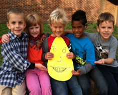 Image: Kindergartners participated in a Humpty Dumpty Feelings scavenger hunt as part of Red Ribbon Week.
