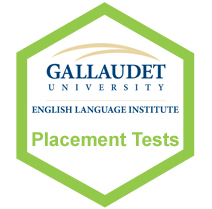 Gallaudet ELI logo with Placement Tests