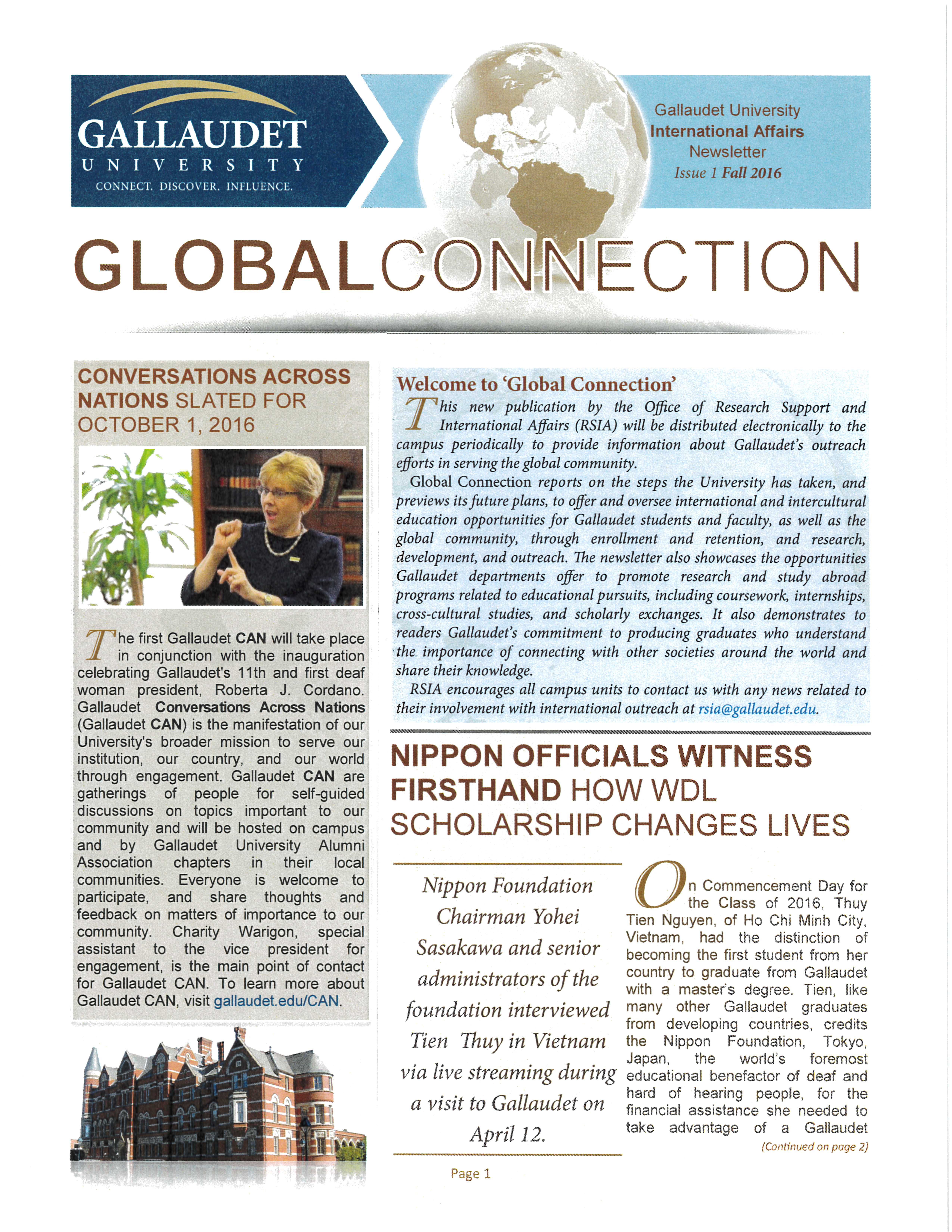 2016 Global Connection Newsletter